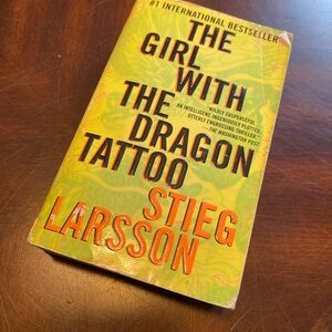 The Girl with the Dragon Tattoo by - Lime/Orange Cover